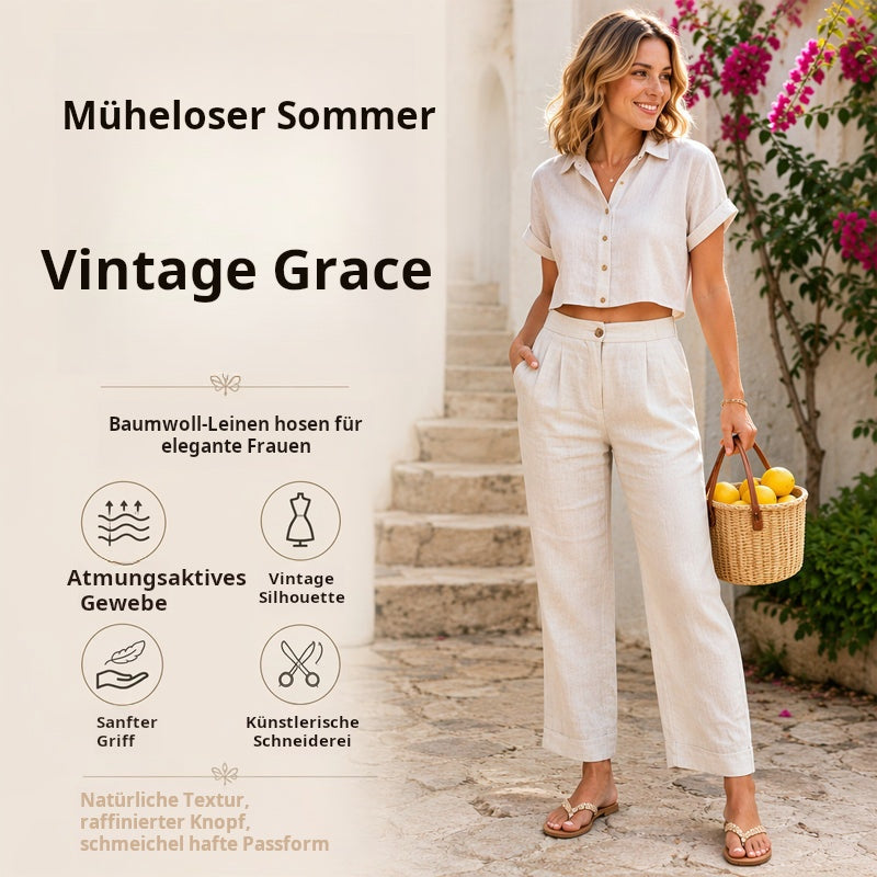 An absolute must-have 🔥👖 Lightweight trousers in a linen blend – featuring a fluid drape and a classic straight leg; ideal for work or the weekend.