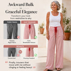 🍂 Women's  Striped Wide-Leg Pants – Effortless Autumn Style & Everyday Comfort