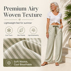 🍂 Women's  Striped Wide-Leg Pants – Effortless Autumn Style & Everyday Comfort