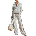 🔥👚 50% OFF! Women's Half-Zip Sweatshirt Set – Soft, Stylish, and Comfortable